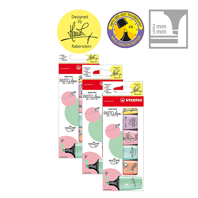 STABILO BOSS MINI Pastellove - - Stabilo Marker Boss review and price