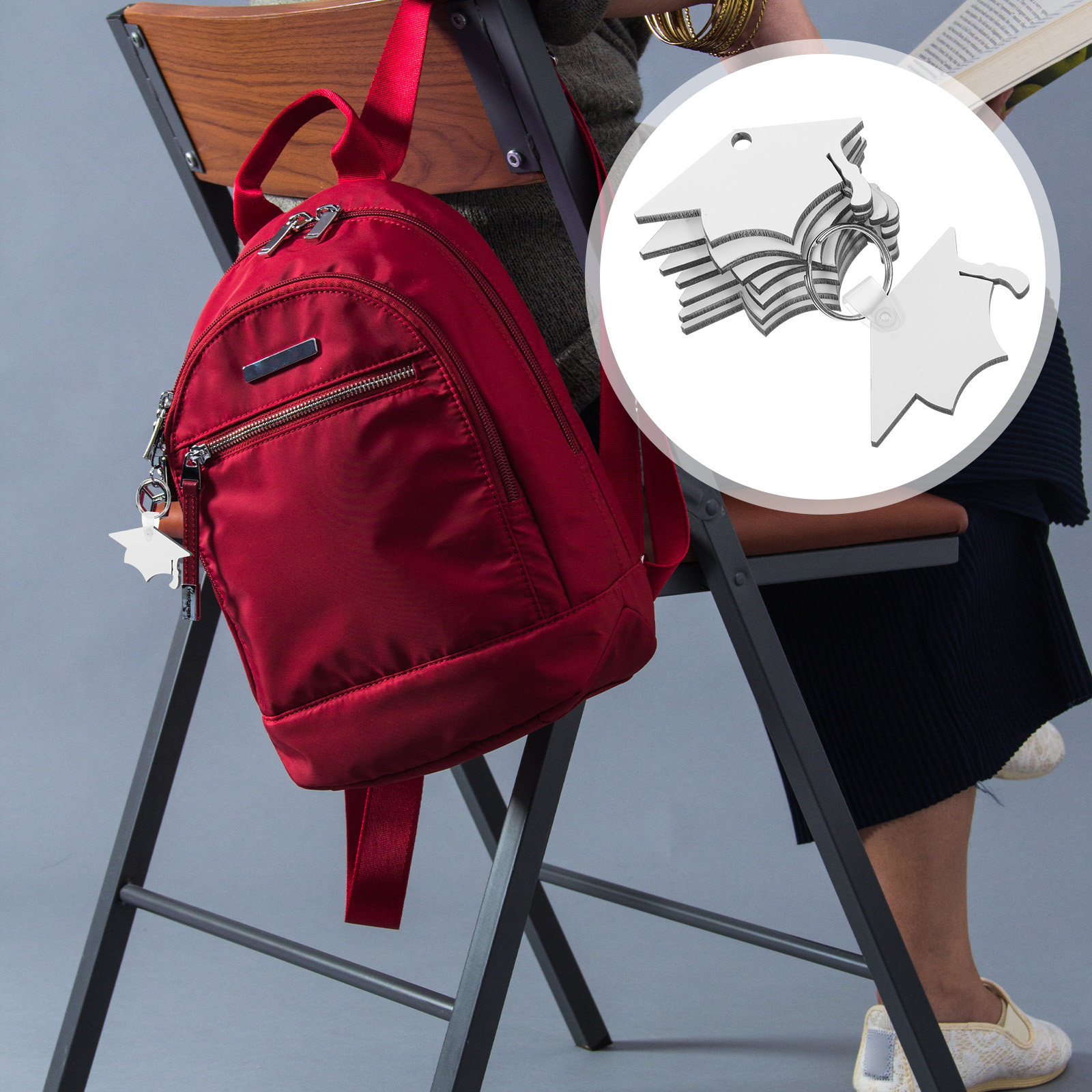 8Pcs Graduation Hat Keychain P - Hat Sublimation Blank review and price